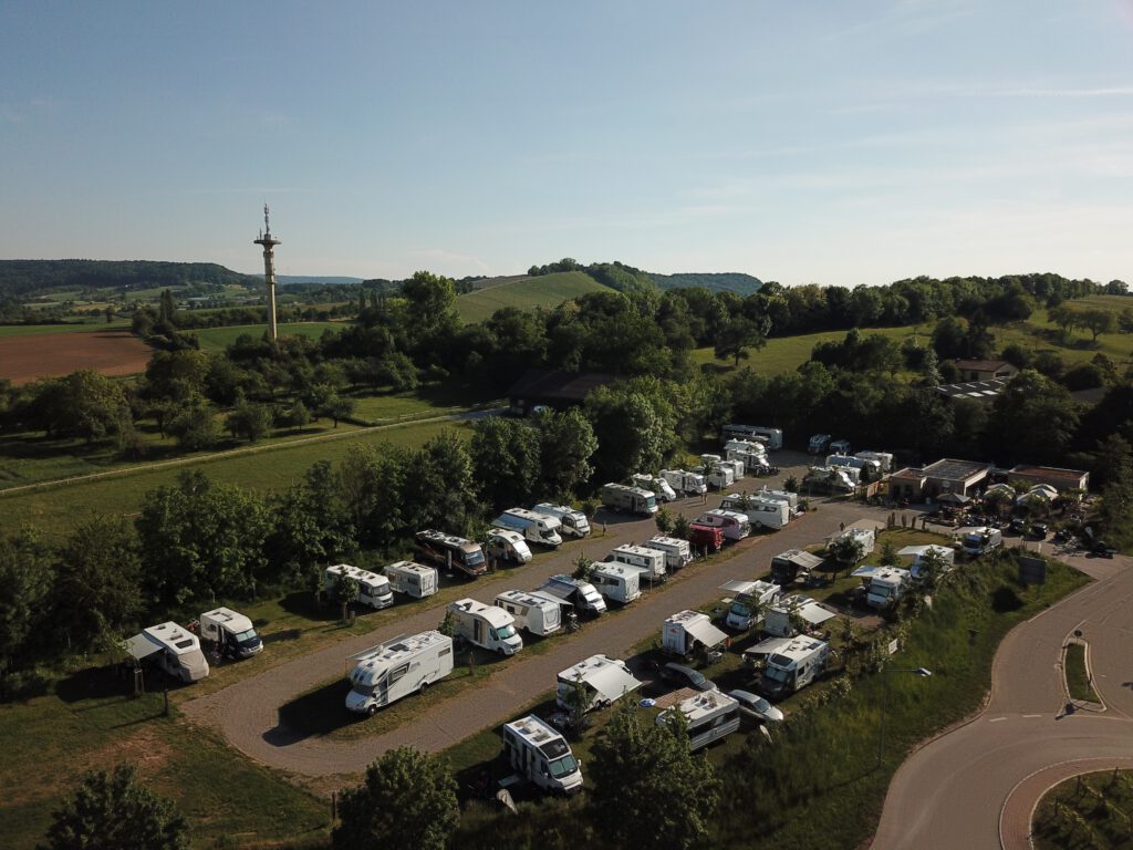 Der ausgezeichente Wohnmobilpark von oben